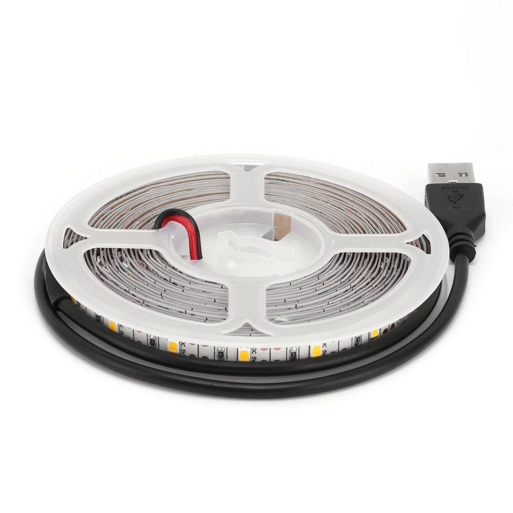 5m 16.4in LED Light Strip 5V USB Powered Strip Lights Strong Adhesive Tape Lights for Bedroom Kitchen Home Decoration