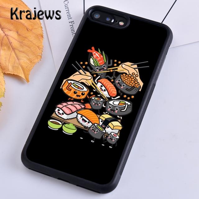 Милый Чехол-Башня Суши для Телефона iPhone 17 Air 16 15 14 plus 12 13 pro max coque Shell Fundas