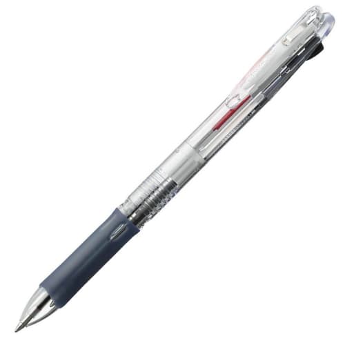 Zebra 2-color Oil-based Ballpoint Pen Clip-on Slim 2C P-B2A5-C Transparent