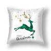 Новая Рождественская наволочка из льна с принтом, чехол для диванной подушки, предметы интерьера