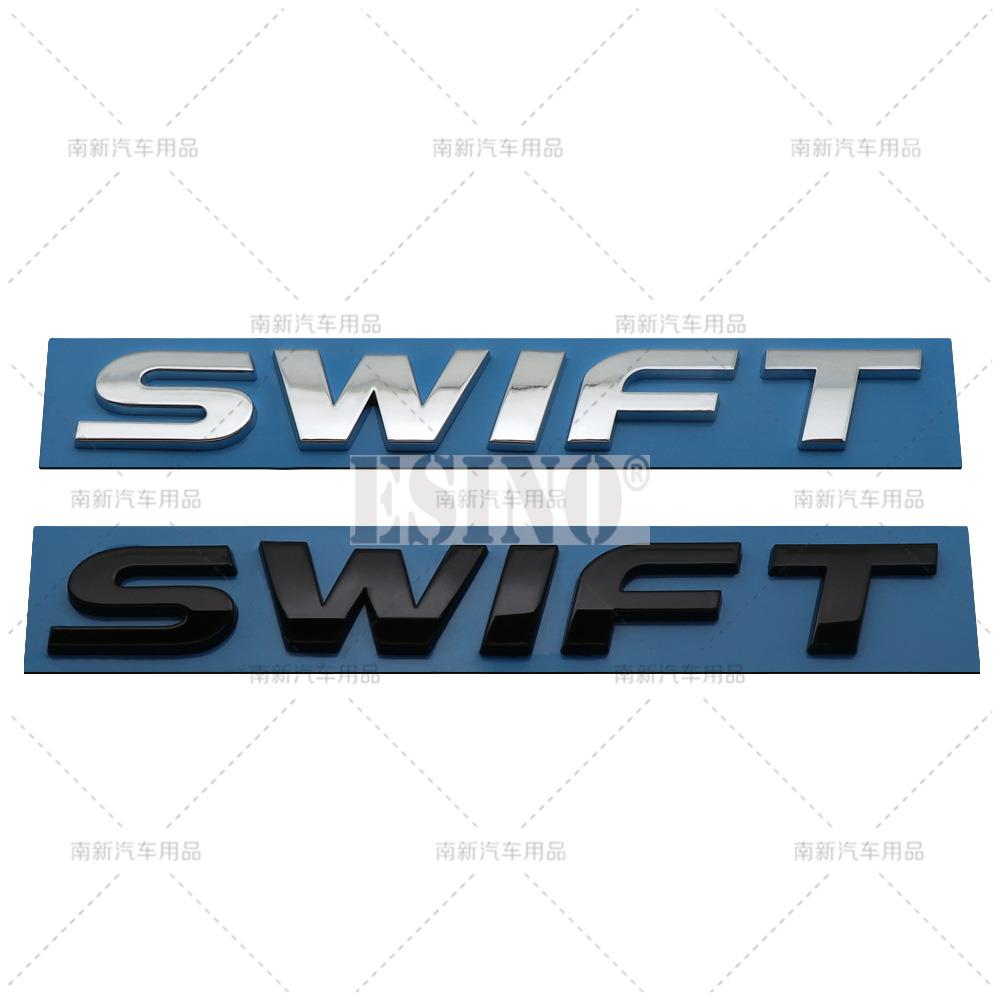 Car Styling Swift 3D ABS Adhesive Emblem Trunk Badge Fender Sticker Body Decal for Suzuki Swift