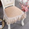 European Dining Chair Cushions With Lace Non-slip Stool Seat Cover Mats Decorative Sitting Cushion Chair Case Pad Home Decor