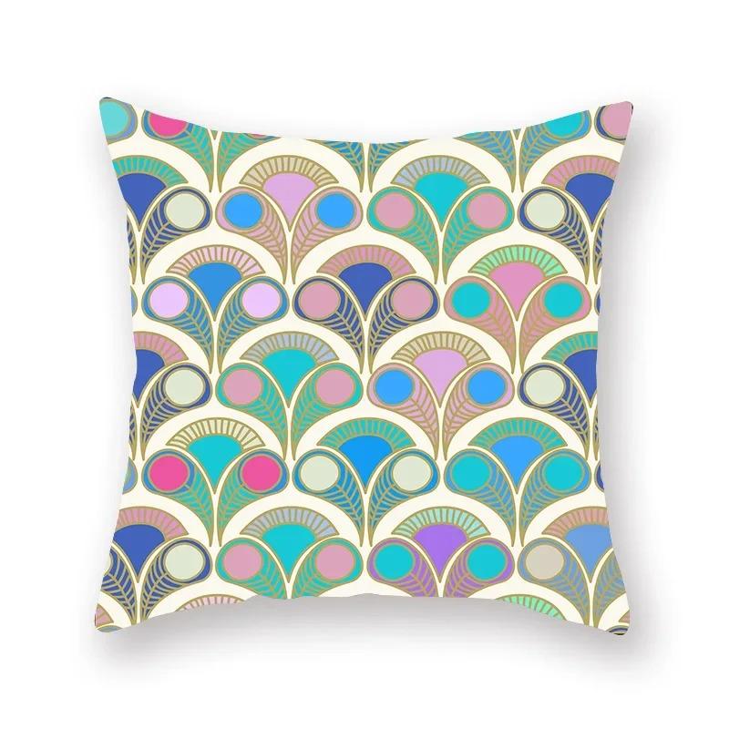 Retro Religious Ethnic Pattern Print Series Pillow Cover Bohemian Home Decor Bedroom Room Living Room Sofa Cushion Cover