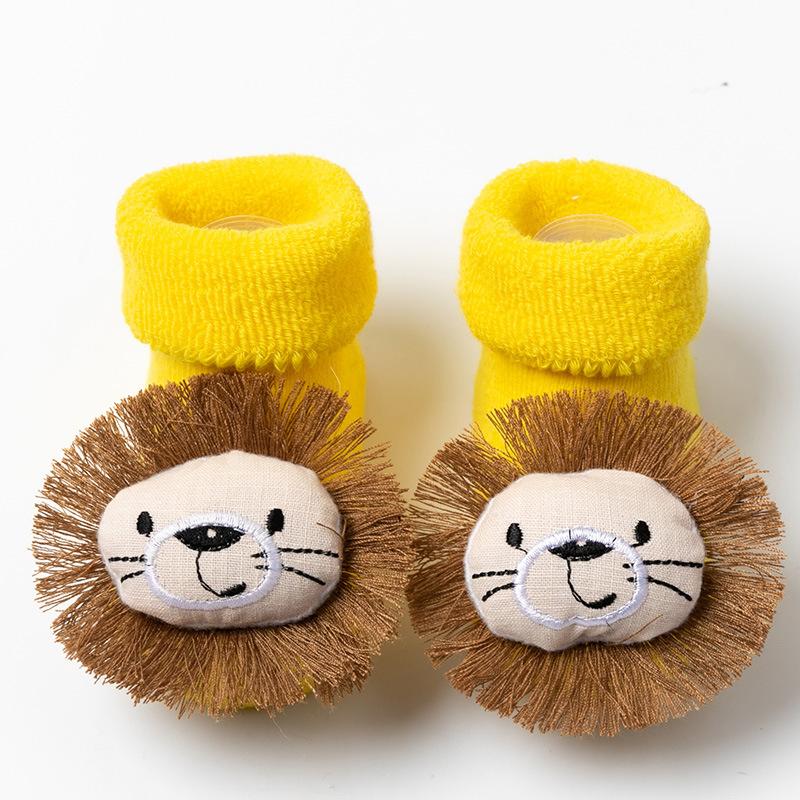 Нескользящие носки для новорожденных и малышей, домашние напольные рождественские противоскользящие теплые аксессуары для ходьбы