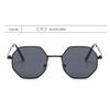 Classic Metal Polygonal Octagon Sunglasses Fashion Retro Eyewear Accessories Suit For Beach Vacation And Driving