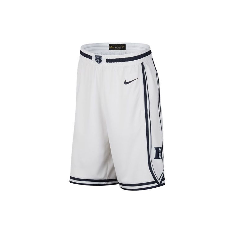 Nike Duke Limited Home Dri-FIT Color Block эластичный пояс прямые штанины дышащие баскетбольные шорты мужские шорты белые DZ6011-100