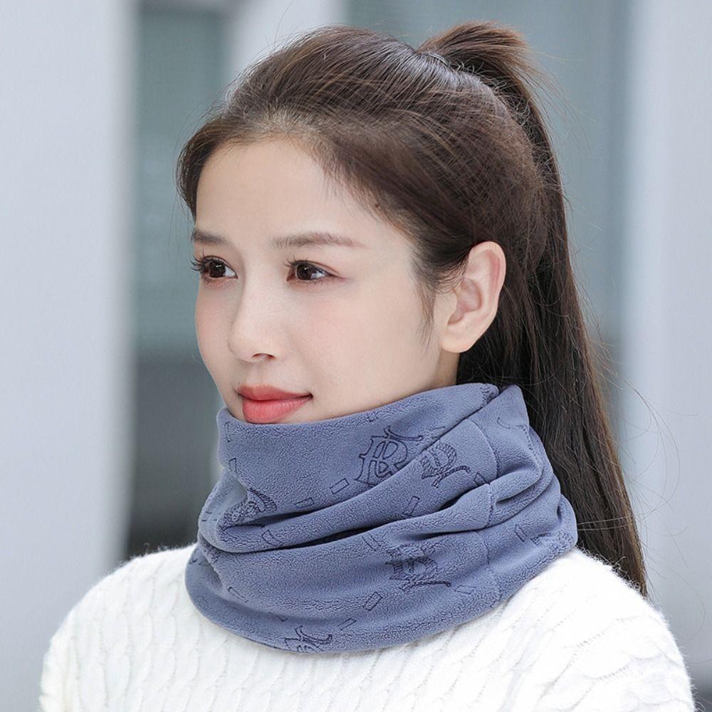 Шарфы с утолщенной подкладкой, полиэстеровый спортивный шарф, модная шапка-пуловер