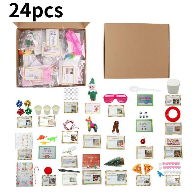Delightful 2024elf Kit Featuring 24 Days Of Christmas Adorable Diy Decoration Pieces