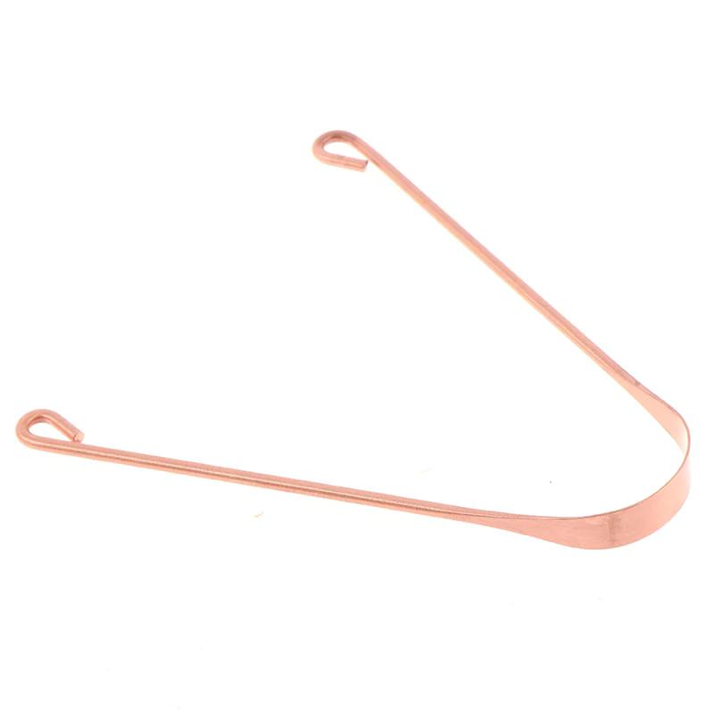1pc Copper Tongue Scraper Men Women Toothbrush Dental Oral Care Hygiene Health Care Tool Cleaner Scraper