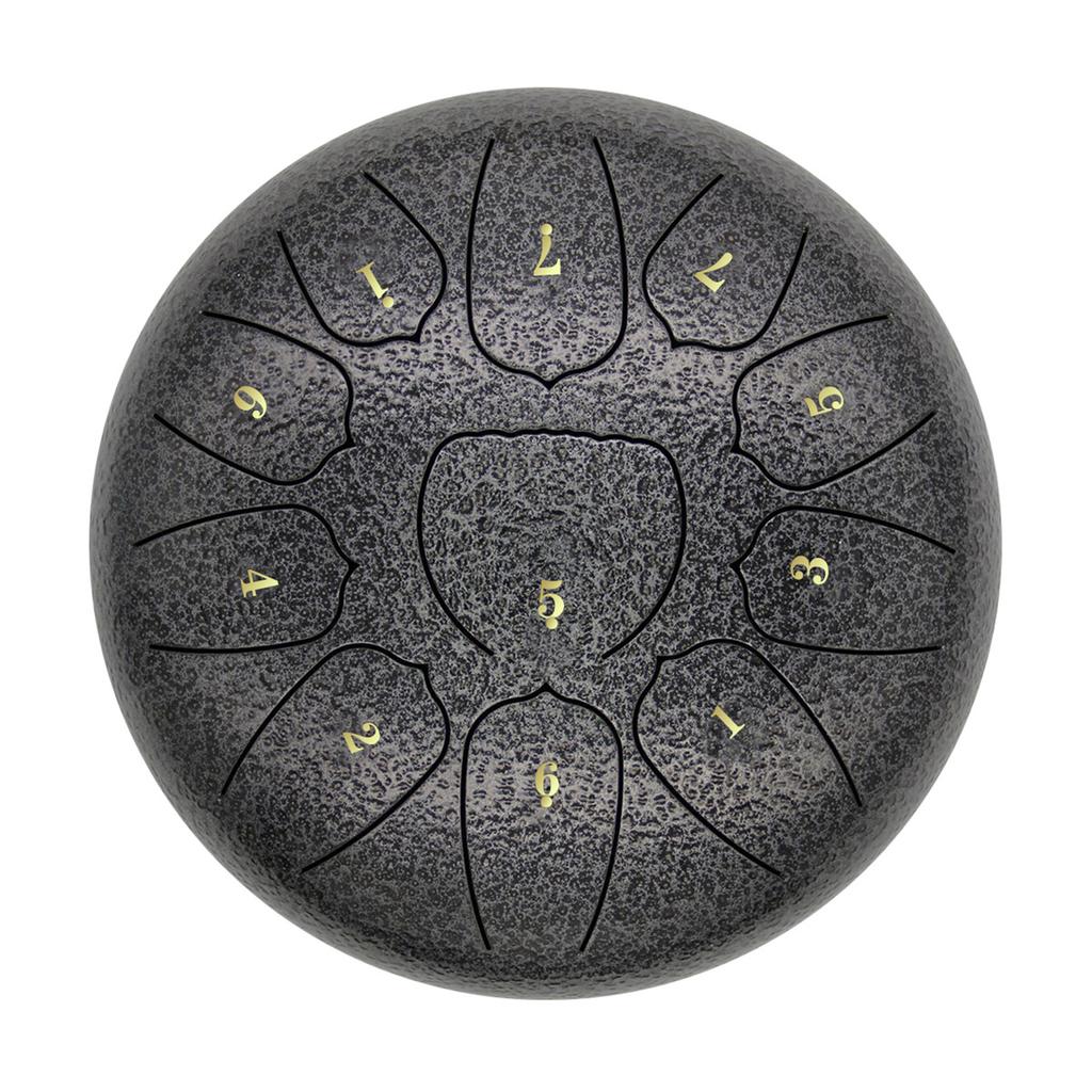 10-дюймовый стальной барабан для языка, 11 нот, хэндпан-барабан с барабанным молотком, выбор пальцев, перкуссия для