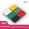 100 шт. Детали MOC 3032 Пластина 4 x 6 Совместимые Кирпичики DIY Сборка Строительные Блоки Частицы Детская Головоломка Развивающая Игрушка Подарок на День Рождения