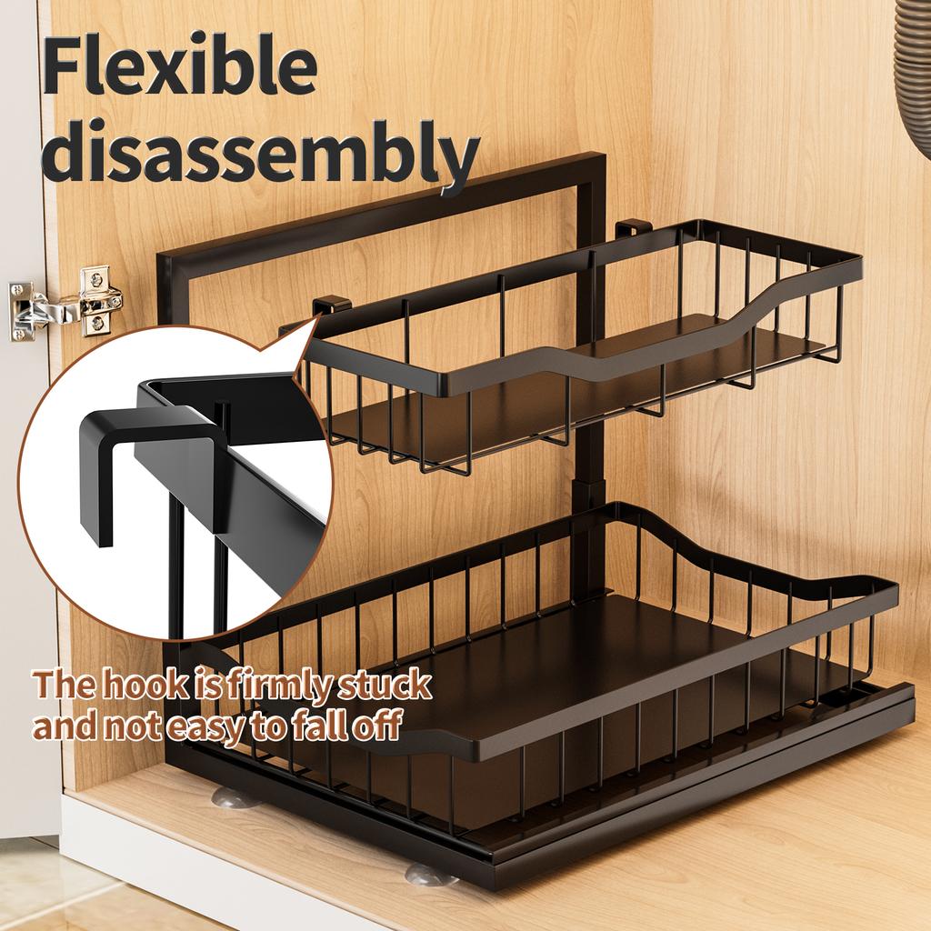 Выдвижные органайзеры для кухни, ванной комнаты и хранения, выдвижные полки для раковины, шкафы-органайзеры для многоцелевого использования