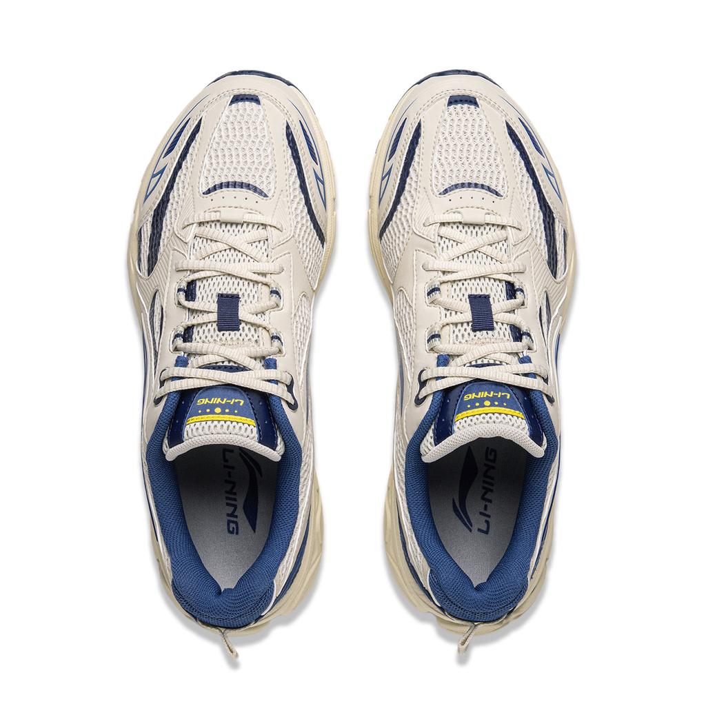 Кроссовки Li Ning Fuyiao 2.0 Classic Retro с двойной амортизацией, устойчивой поддержкой, нескользящие, износостойкие, с низким верхом, мужские кроссовки серо-синего цвета ARXU001-2