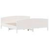Solid Wood Bed without Mattress White 200x200 cm Pine Wood