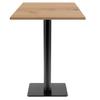 60 X 60 Cm High Table - Milan T Model, Delano Oak