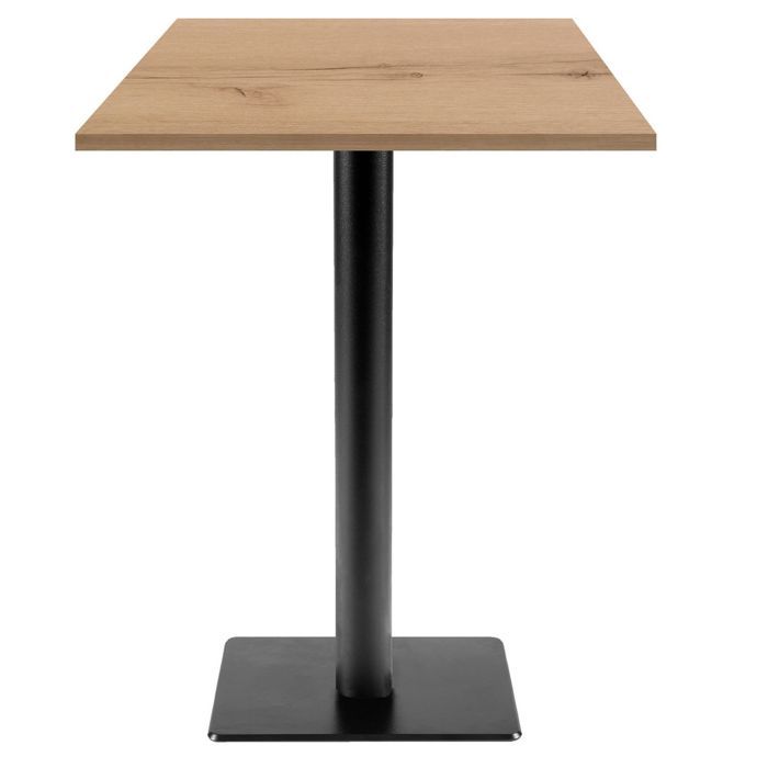 60 X 60 Cm High Table - Milan T Model, Delano Oak