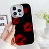 LZ19 Lips Kiss Art Soft Phone Case for Samsung S24 Ultra S23 Plus S21 FE A16 A54 A34 A05s A06 Infinix Hot 40 30i Lens Protection Shockproof Cover