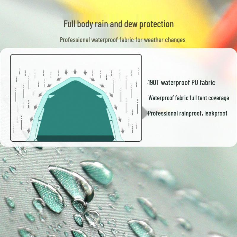 Hexagonal Portable Rainproof Automatic Folding Tent for Camping