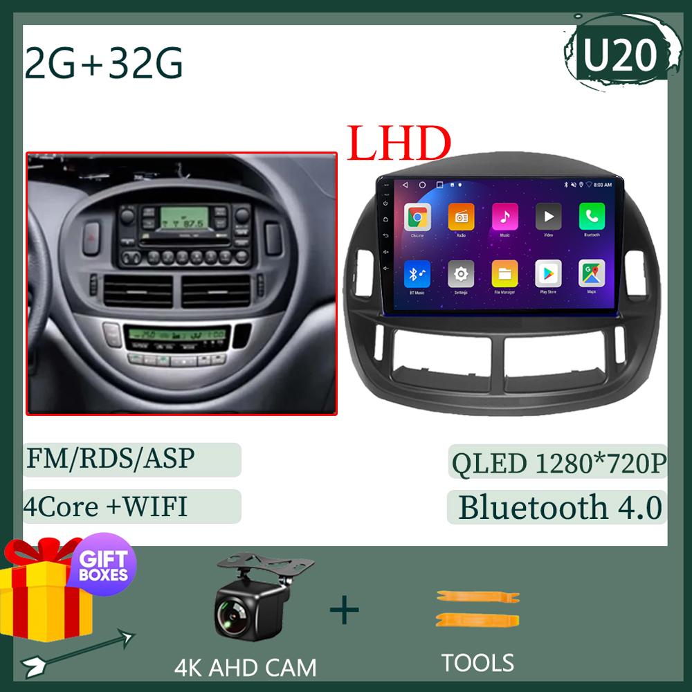 Сенсорный экран QLED автомобильный радиоприемник Android для Toyota Previa 2003 - 2008 LHD RHD авто стерео видеоплеер GPS Bluetooth WIFI DVD DSP BT