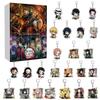 Christmas Demon Slayer Keychain Toy Gift With Acrylic Characters Accessories