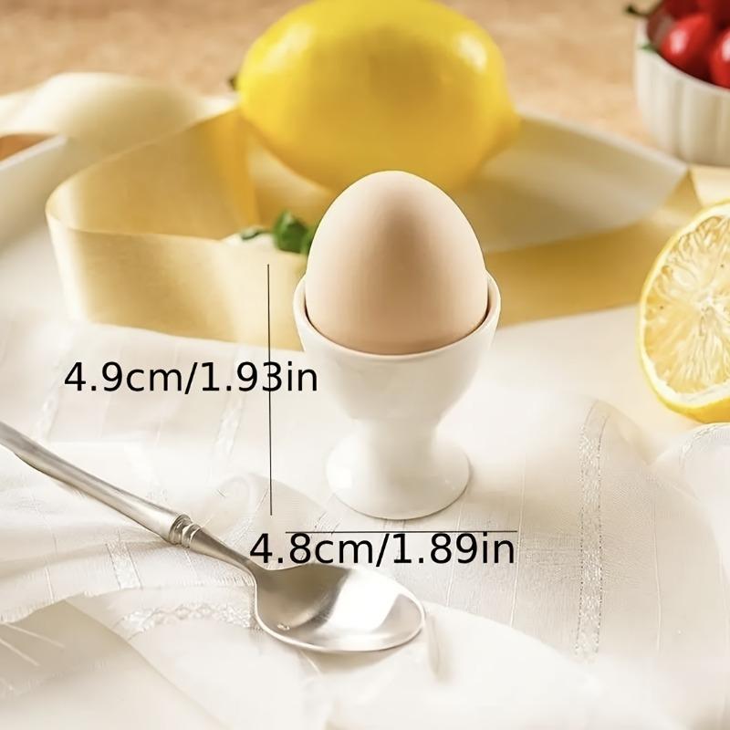 2pcs European Style Egg Cups - Durable Plastic Perfect for Breakfast Dining Decor 2