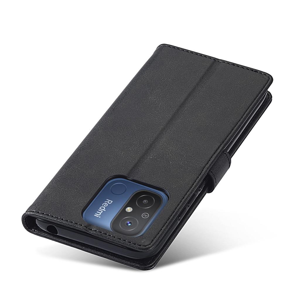LC.IMEEKE For Xiaomi Redmi 12C 4G/11A 4G Drop-proof Phone Case Calf Texture Wallet Stand Leather Cell Phone Cover