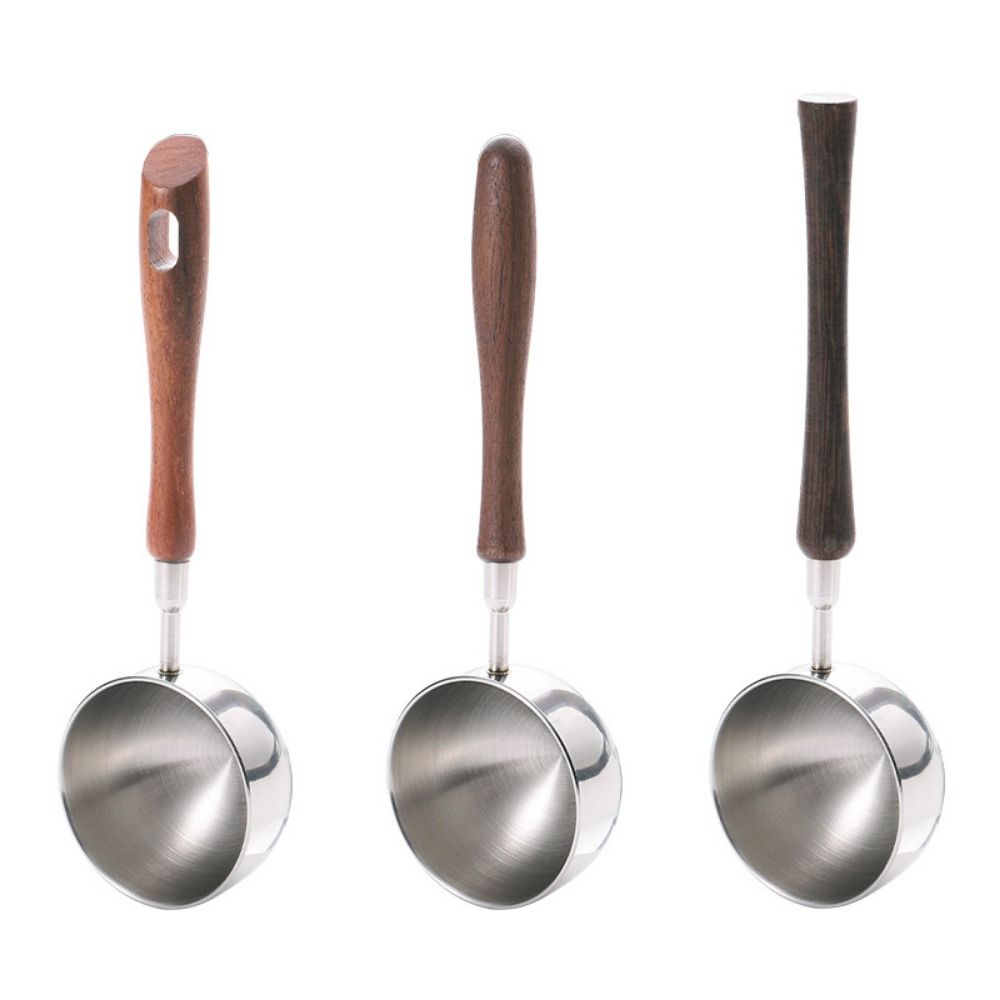 Wood Handle Coffee Measuring Spoon 30ML Coffee Sugar Scoop Kitchen Tools