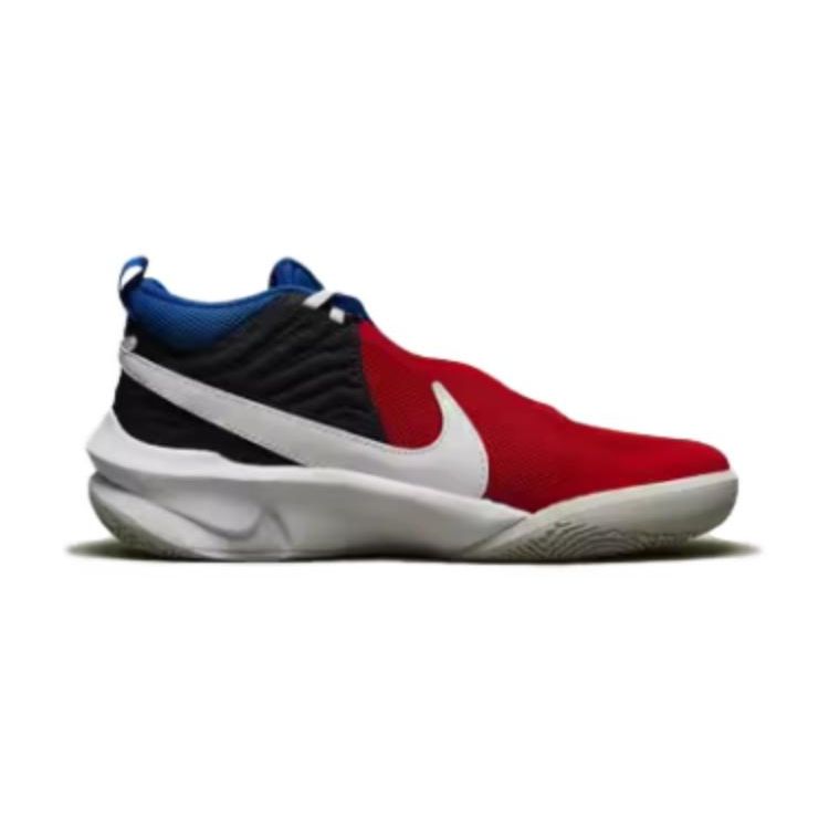 Nike Детские кроссовки Team Hustle D10 GS University Red Game Royal Off-Noir White CW6735-005
