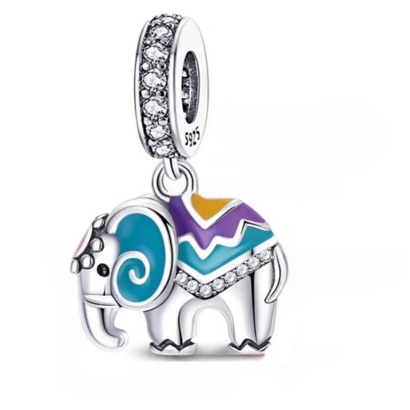 Браслеты Charm Fit Original Медь Милое Животное Сова Кошки Морская Черепаха Бусины Женский Кулон Бусины Изготовление Украшений