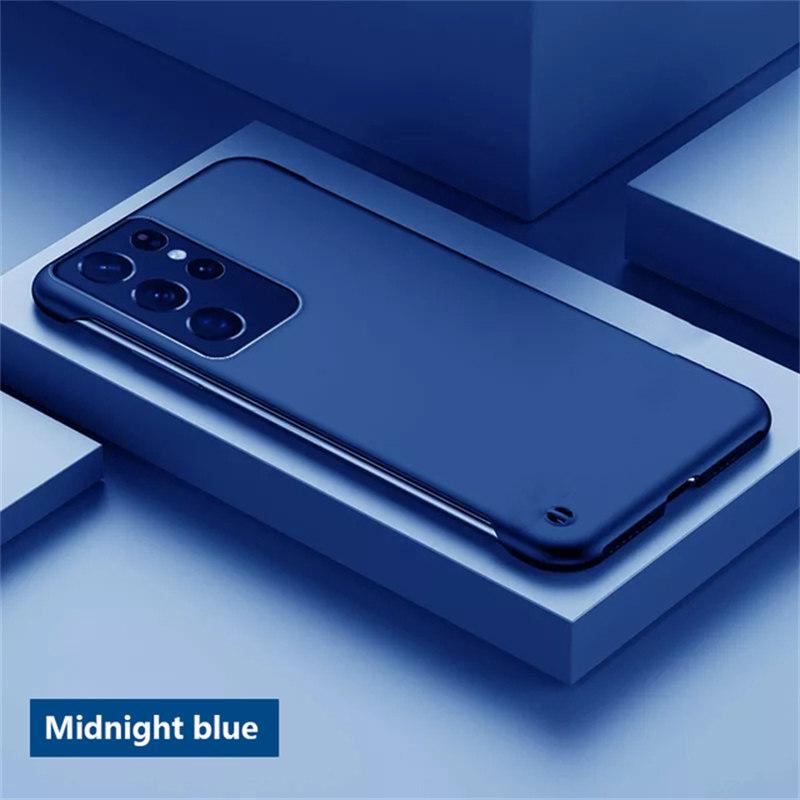 Тонкий жесткий безрамочный чехол для телефона из ПК для Samsung Galaxy S23 S22 S21 Ultra S20 FE S21 Plus, чехол Galaxy Note 20, ультраматовые чехлы