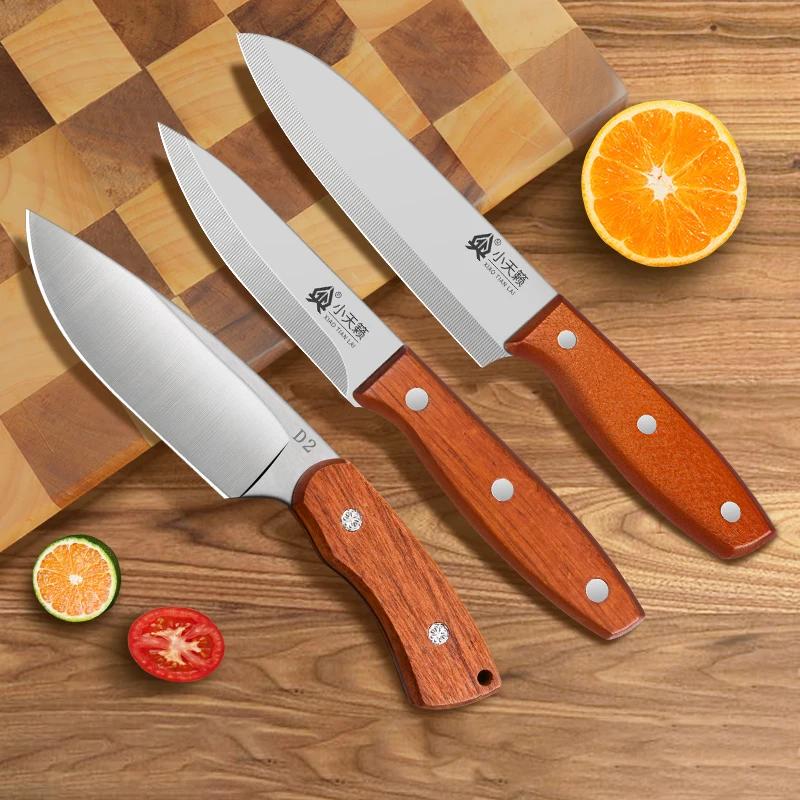 Домашний нож для мяса из цельного дерева с высокой твердостью и утолщением, острый нож для фруктов, портативный многофункциональный нож