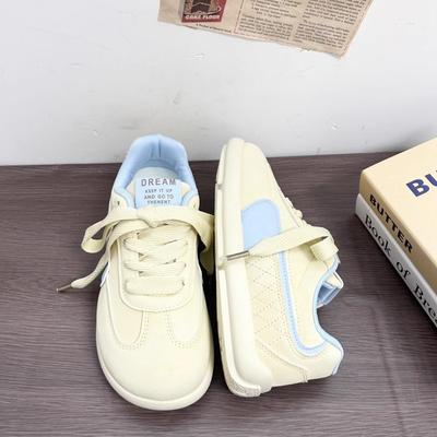 Кеды с большой головой, немецкие тренировочные, маленькие белые туфли женские, 2025 новые весенне-осенние универсальные ретро кеды на платформе, повседневная спортивная обувь