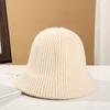 Autumn Winter Women's Hats with Sweet Temperament Water Bucket Hats Korean Fashion Knitted Yarn Basin Hats In Stock