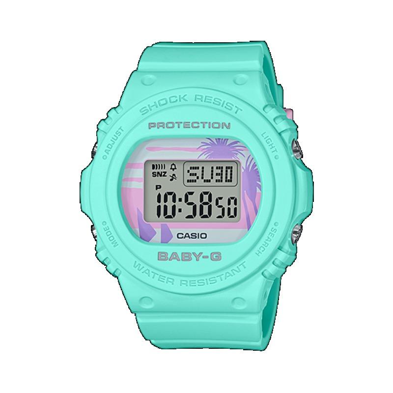 Casio Мужские кварцевые часы с resin-корпусом, водозащитой 200 м, противоударные, с будильником BGD-570BC-3