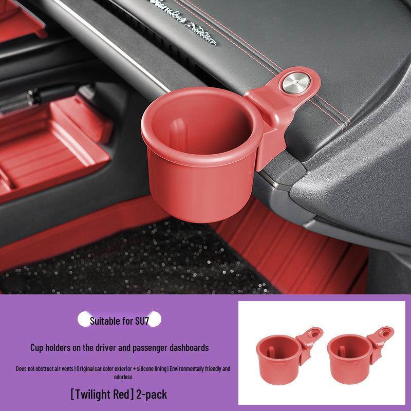 Custom-fit Cup Holders for Xiaomi SU7: Original Color & Multifunctional Car Interior Accessory