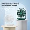 LK006 New Desktop Charging Small Fan Multi-function Ultra-quiet Night Light Office Home Portable Charging Summer Electric