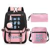 Animation Cartoon With High Value Schoolbag, Primary And Secondary School Students Leisure Backpack, Pencil Bag Set