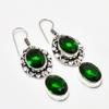 Chrome Diopside Gemstone Handmade 925 Silver Plated Jewelry Earring 2.08"