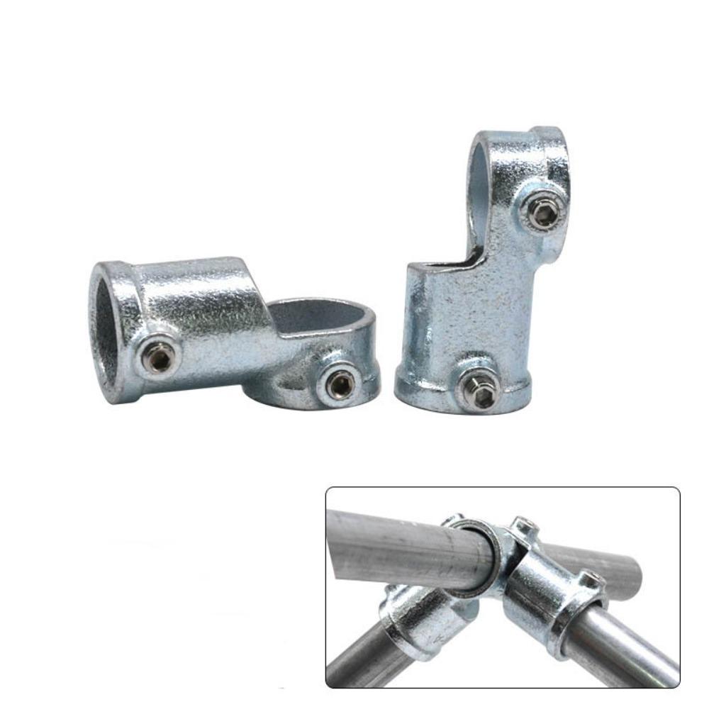 Aluminum Alloy Steel Frame Fasteners 1\2''/3\4" Circular Pipe Connector Steel Tube Shelf