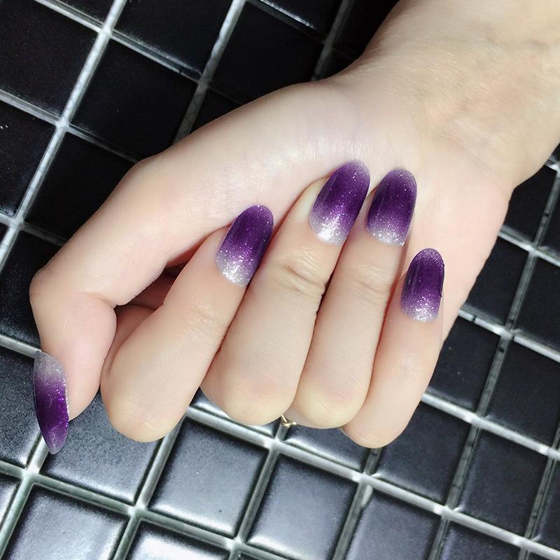 Наклейка для ногтей с градиентной маргариткой, полная наклейка, 3D-наклейка для дизайна ногтей, водонепроницаемая наклейка для ногтей, полная наклейка