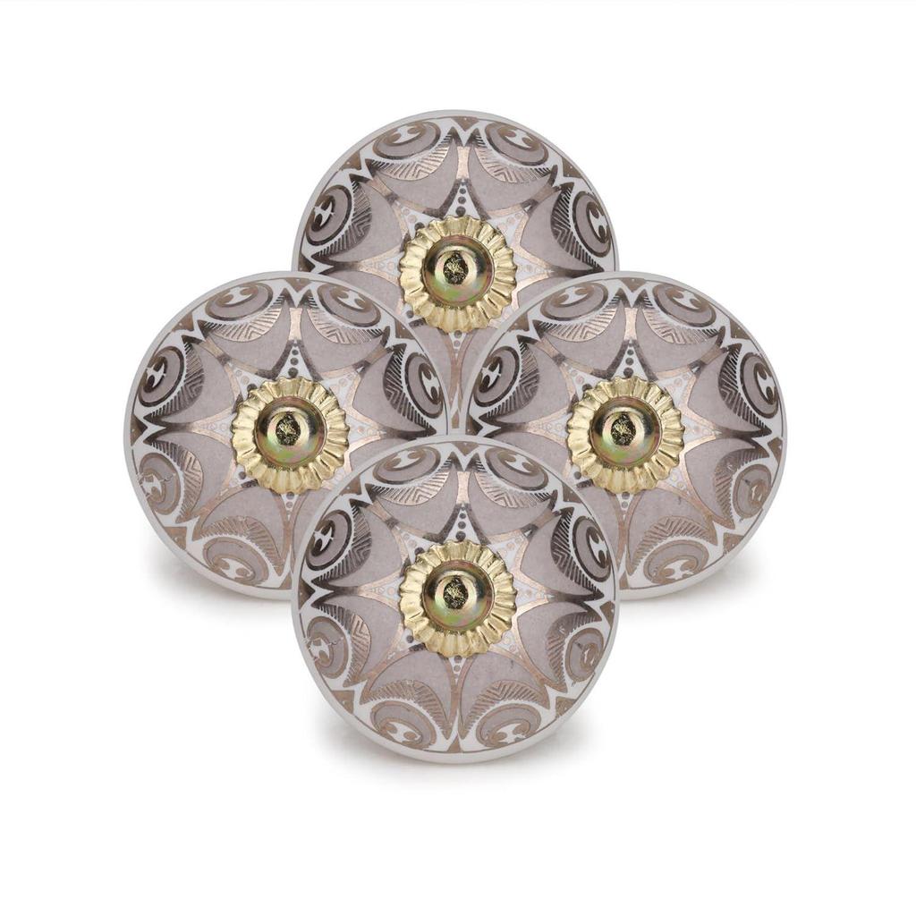 Ручки для печати для двери, ящика, шкафа, комода, кухонной мебели, фурнитура, ручка-пуля для шкафа для домашнего декора, упаковка из 4 штук, серый