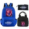 3Pcs/set Anime Demon Hunters Printed Backpack with Shoulder Bag Pencil Case for Student Boy Girl Schoolbag Large Capacity Waterproof Bookbag