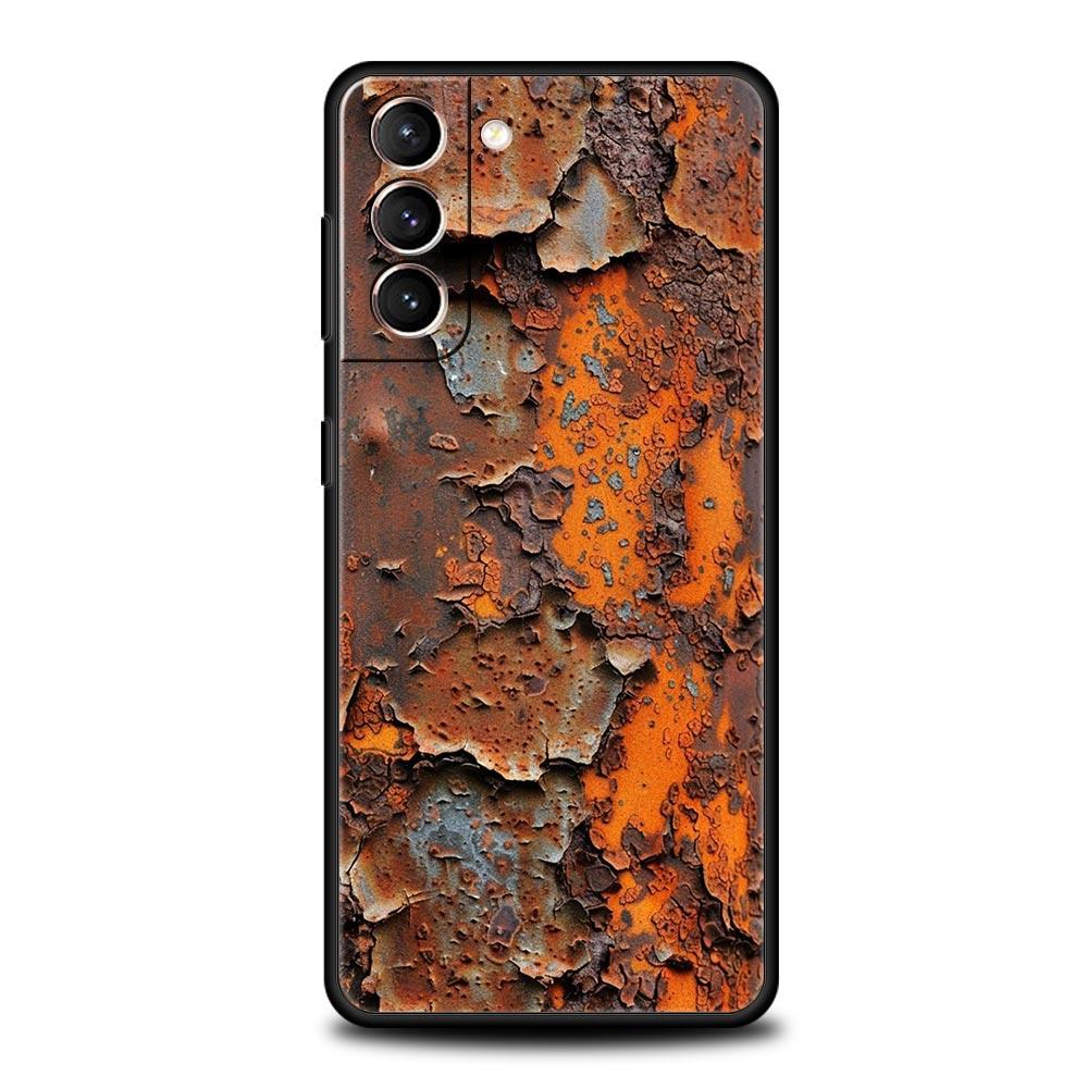 Винтажный промышленный стиль Ржавый чехол для телефона для Samsung Galaxy S26 S25 S24 S23 S22 S20 S21 FE Ultra S25 Edge Plus Мягкий чехол из ТПУ
