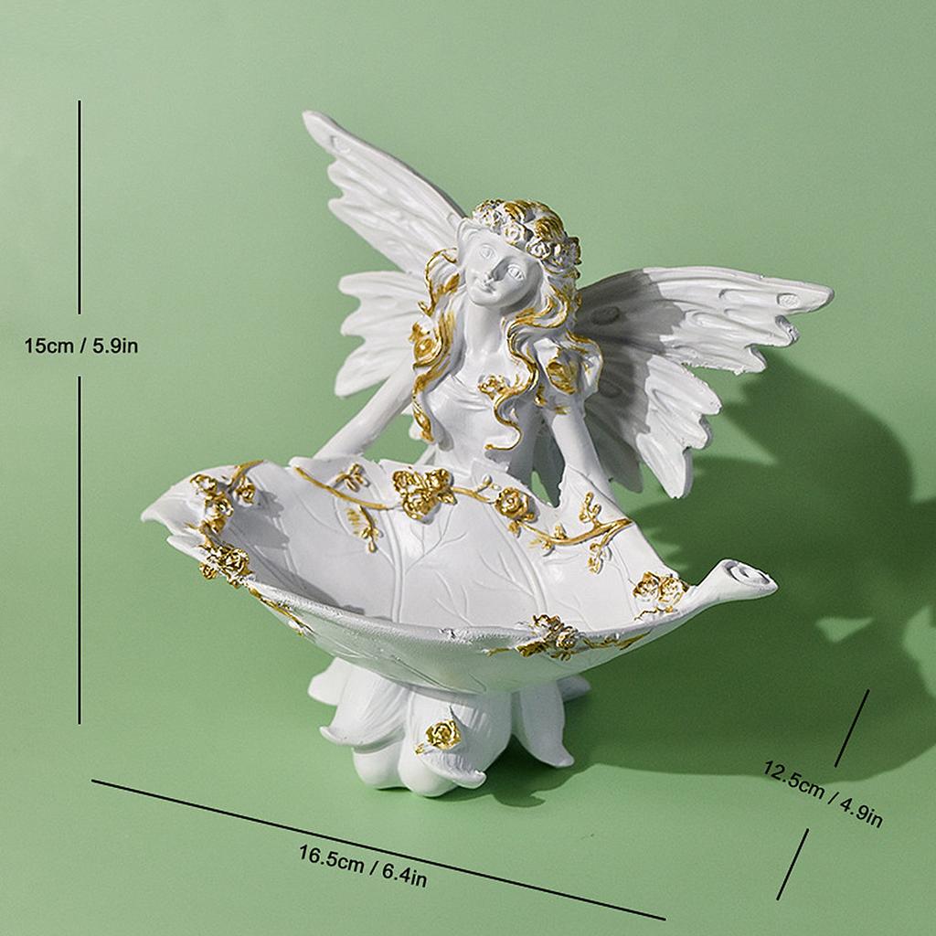 Подсвечник Ангел Смола Декоративные Аксессуары Ручная Работа Скульптура Милая Фигурка Фея Свеча Украшения Офис
