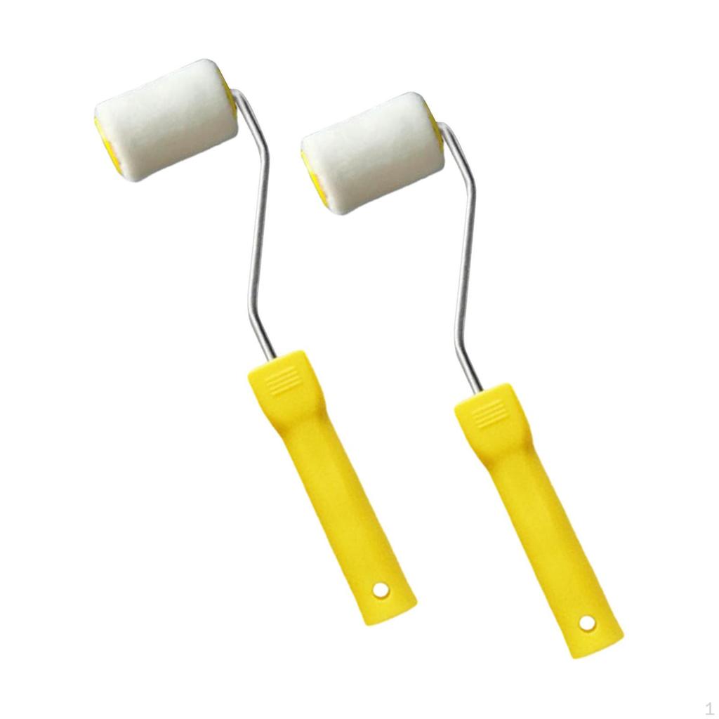 2 шт. Мини-валик для малярных кистей, набор рулонов бытовых чехлов, маленький для DIY