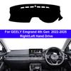 Накладка на панель приборов Автомобильная DashMat Для GEELY Emgrand 4-го Поколения 2026 2026 2026 2026 Предотвращение Освещения Коврик Аксессуары ПротивоУФ Чехол Ковер
