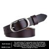 Buckle Alloy Elliptical Leather Women Belt For Fashion Casual Office Gift Use