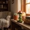 Handmade Yoga Frog Figurine Cartoon Mushroom Frog Statue Aesthetic Meditation Statue  Garden Decor