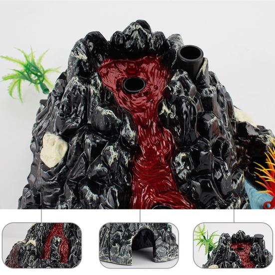Volcano Eruption Simulation Sound Light Spray Children Model Toy Desktop Ornament