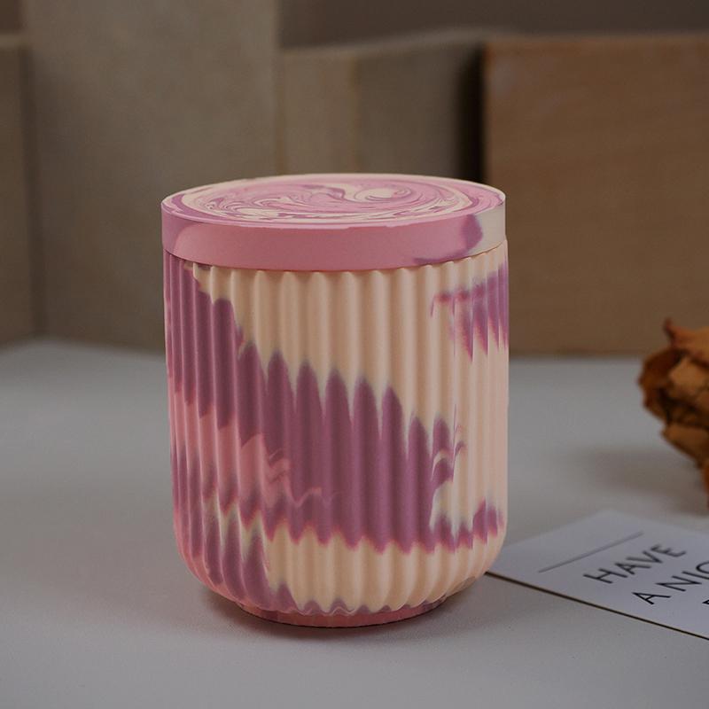 Гладкая покрытая банка, гипсовая цементная форма, полосатая чашка для свечей, силиконовая форма, зеркальная форма для капель